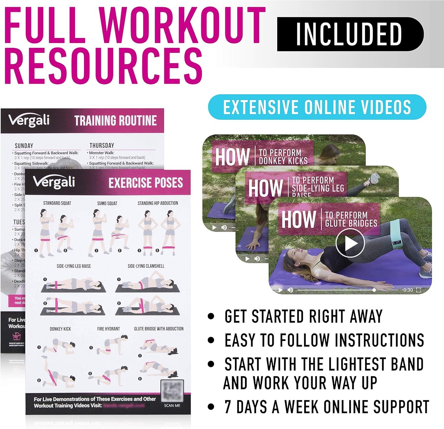 Vergali Resistance Bands for Working Out – 4-Pack (Everyday Essential) - Image 7