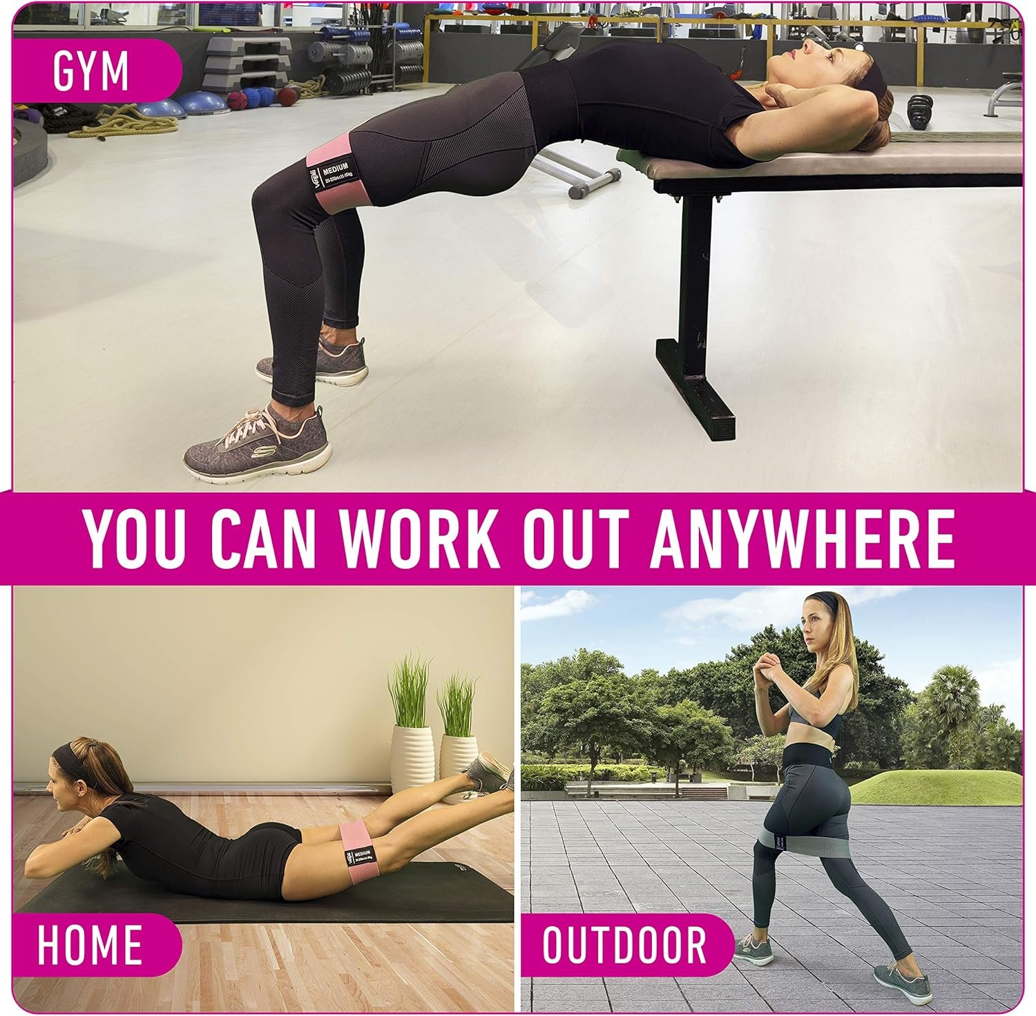 Vergali Resistance Bands for Working Out – 4-Pack (Everyday Essential) - Image 3