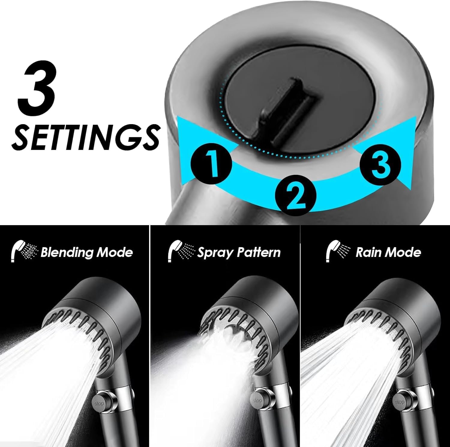 High Pressure Filtered Shower Head - Image 3